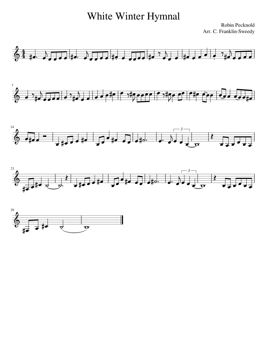 white winter hymnal