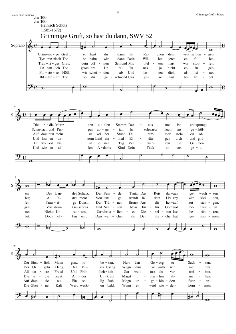 Grimmige Gruft SWV 52