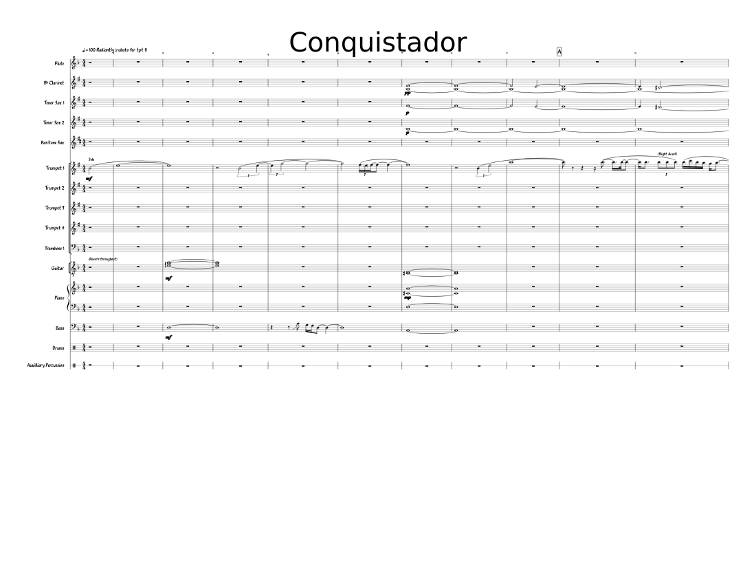 Conquistador maynard ferguson Sheet music for Piano, Trombone ...