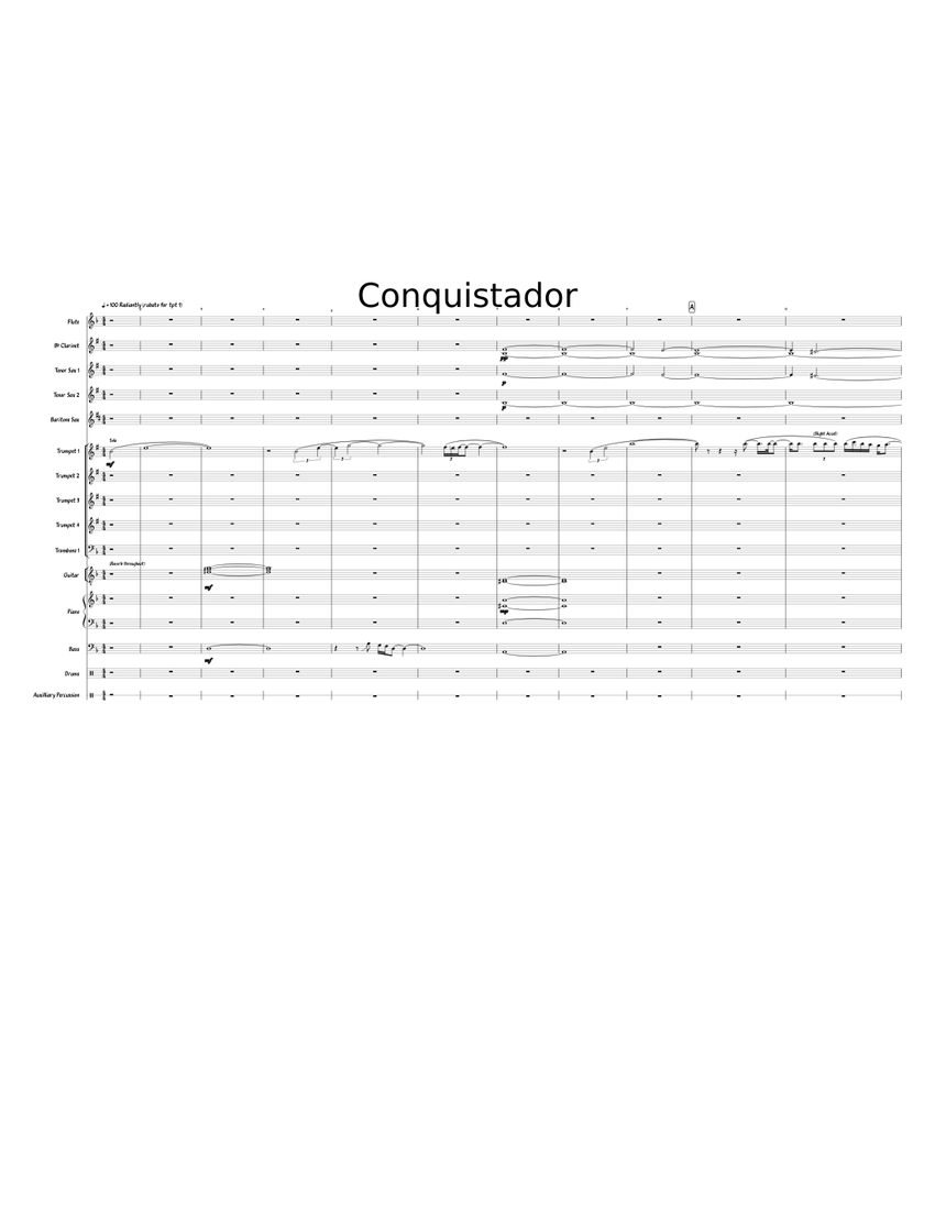 Conquistador maynard ferguson Sheet music for Piano, Trombone ...