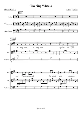 Free Training Wheels by Melanie Martinez sheet music | Download PDF or  print on Musescore.com