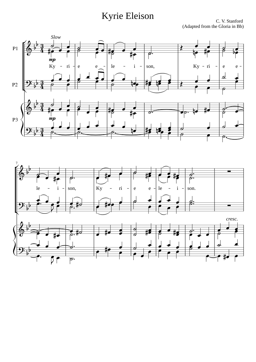 Communion Service in B flat Op. 10
