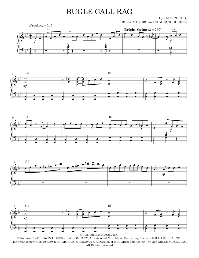 Bugle Call Rag [Jazz version] (arr. Brent Edstrom) Sheet music for ...