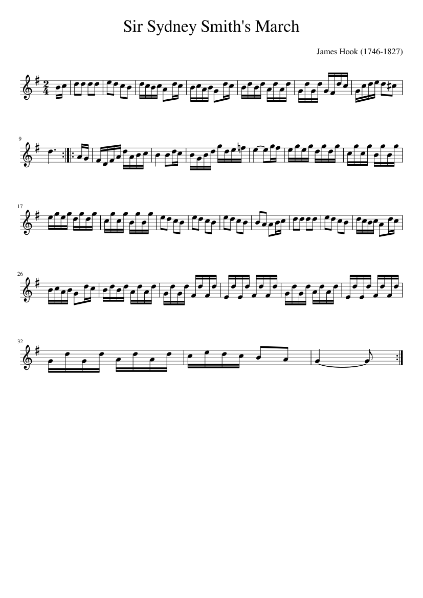 Sir Sydney Smith's March