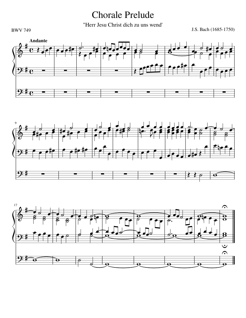 Chorale Prelude on Herr Jesu Christ dich zu nus wend'