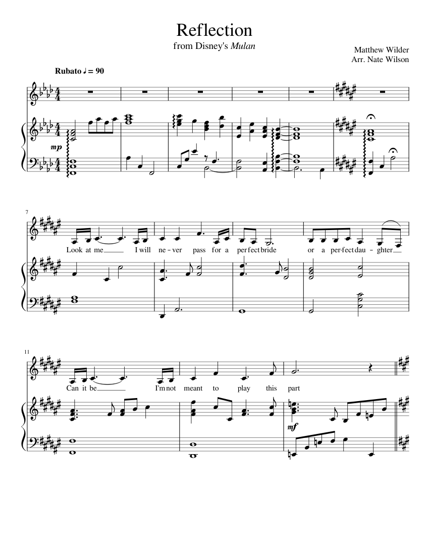Reflections Sheet music for Piano (Solo)