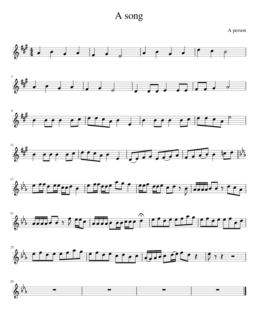 Music Sheet Music For Trumpet In B-flat (Solo) | Musescore.com