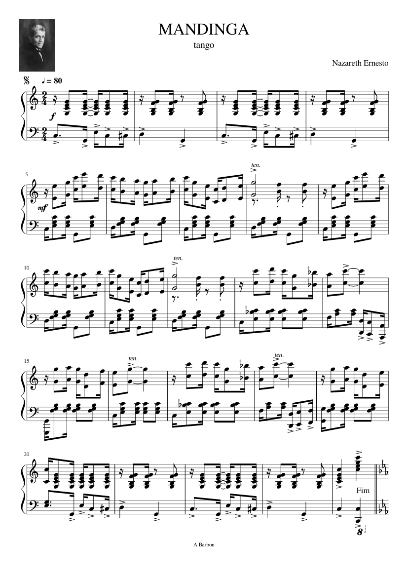 MANDINGA - piano tutorial