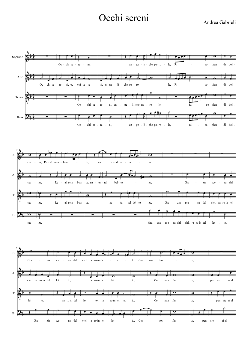 Occhi sereni