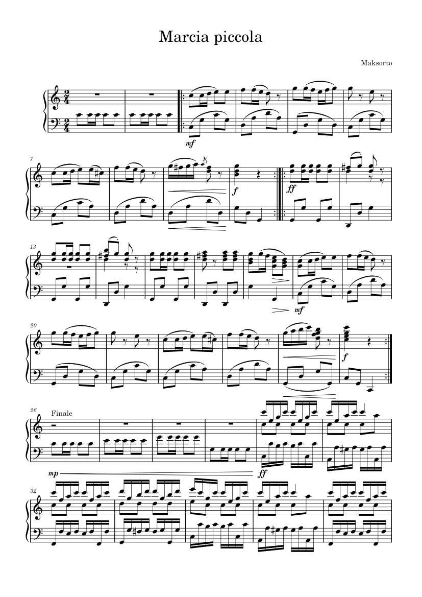 Mini March Sheet music for Piano (Solo) | Musescore.com