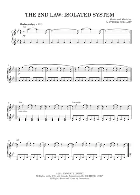 Free The 2Nd Law Isolated System by Muse sheet music | Download PDF or  print on Musescore.com