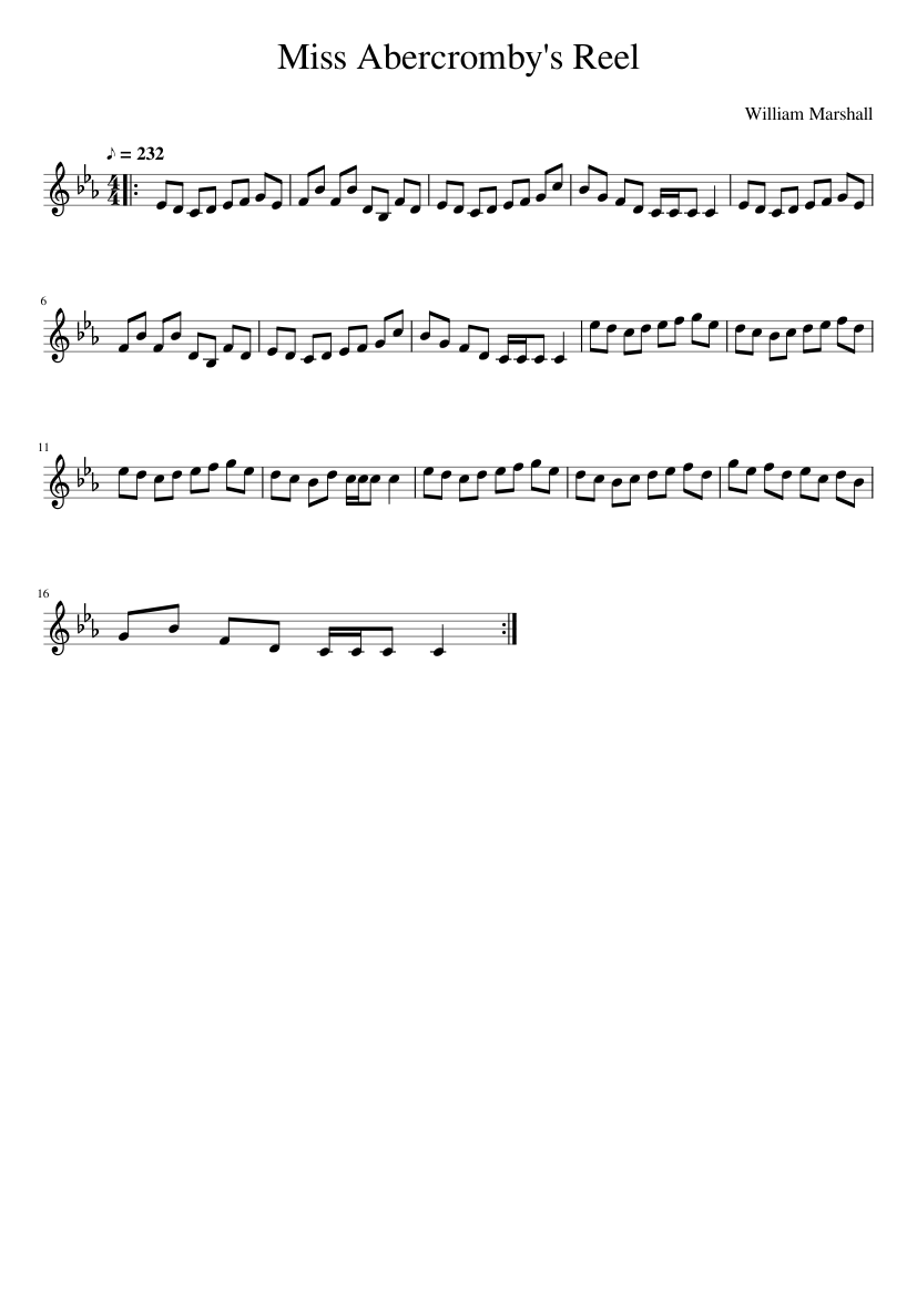 Miss Abercromby's Reel