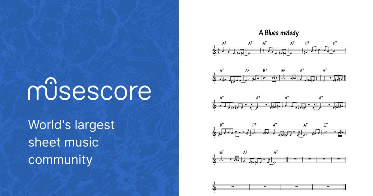 A Blues melody Sheet music for Piano (Solo) Easy | Musescore.com