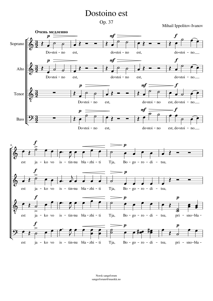 Liturgy of St. John Chrysostom Op.37