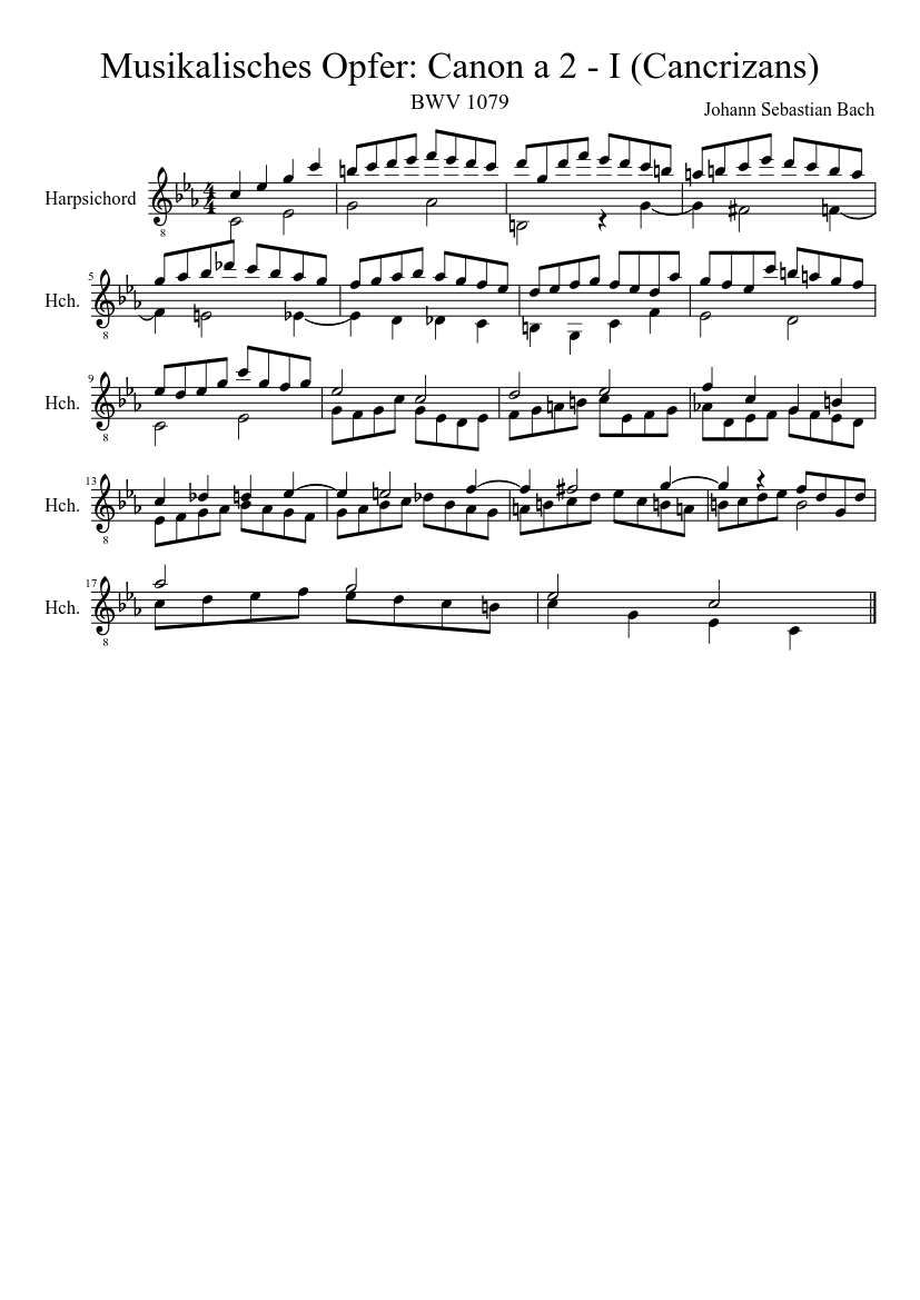 Musikalisches Opfer BWV 1079