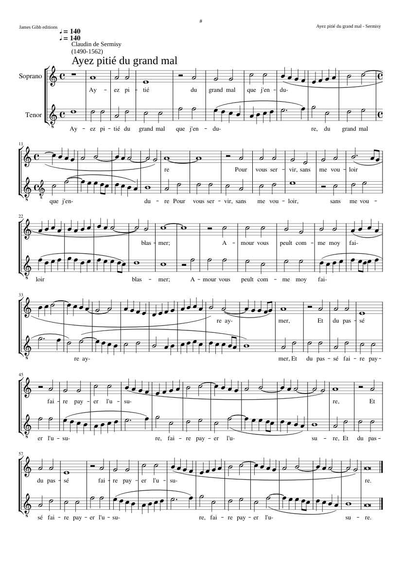 Ayez pitiè du grand mal