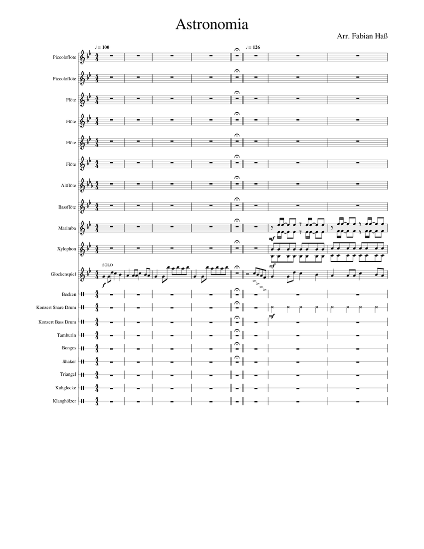 The Watcher Sheet music for Piano, Tambourine, Cello, Bass guitar & more  instruments (Mixed Quintet)