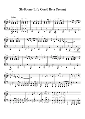 Free Sh-boom (Life Could Be A Dream) by The Chords sheet music | Download  PDF or print on Musescore.com