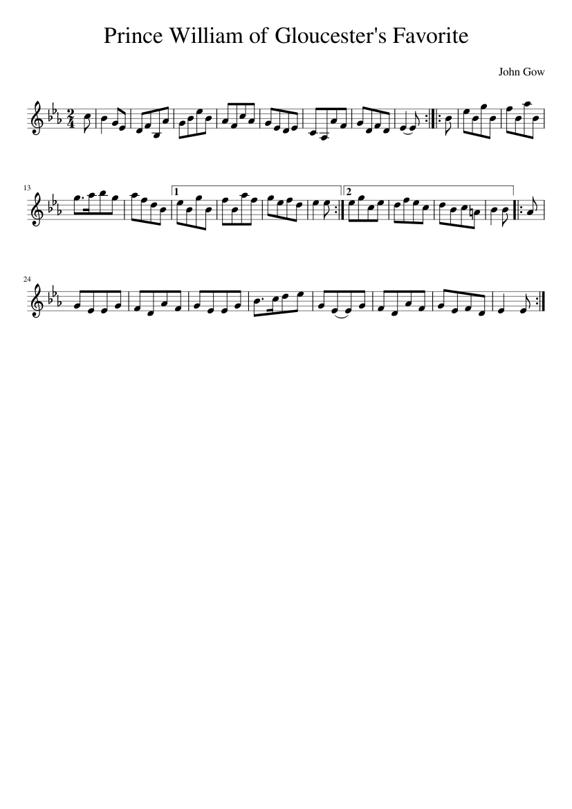 Prince William of Gloucester's Favorite