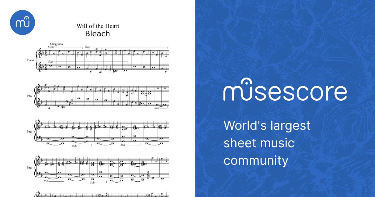 Bleach-Will of the Heart Sheet music for Piano (Solo) | Musescore.com