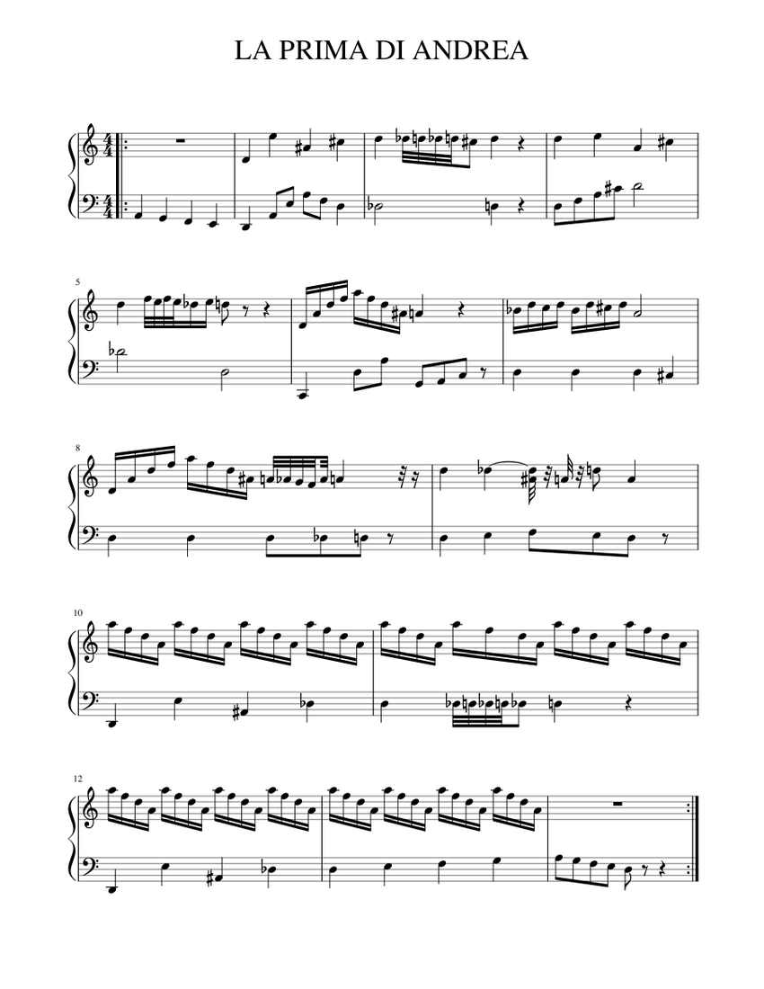 My very first song Sheet music for Piano (Solo) | Musescore.com