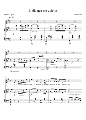 Sheet Music Musescore Com Carlos gardel las canciones por una cabeza. sheet music musescore com
