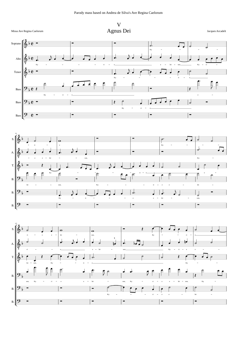 Missa Ave Regina Coelorum