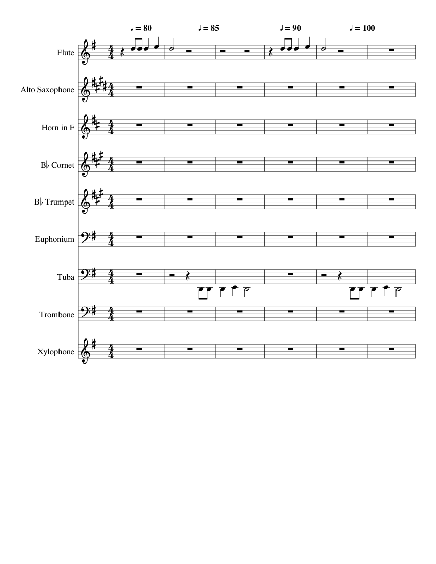 Dueling Banjos for Band Sheet music for Trombone, Cornet, Euphonium, Tuba &  more instruments (Mixed Ensemble) | Musescore.com