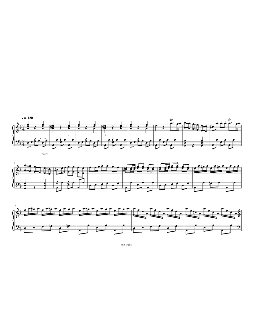 fandango Sheet music for Harpsichord (Solo) | Musescore.com