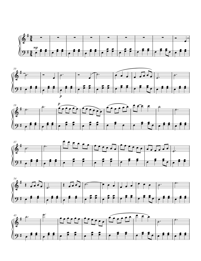 My song Sheet music for Piano (Solo) | Musescore.com