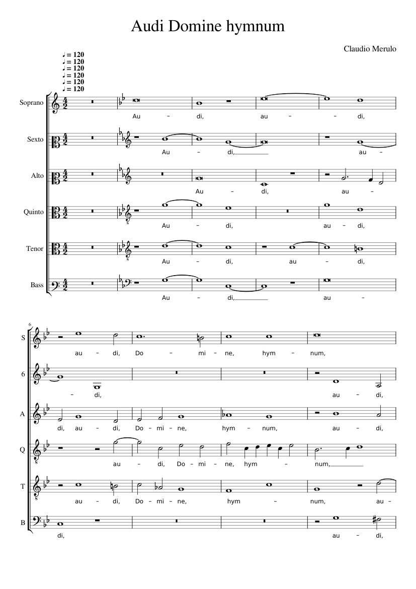 Audi Domine hymnum