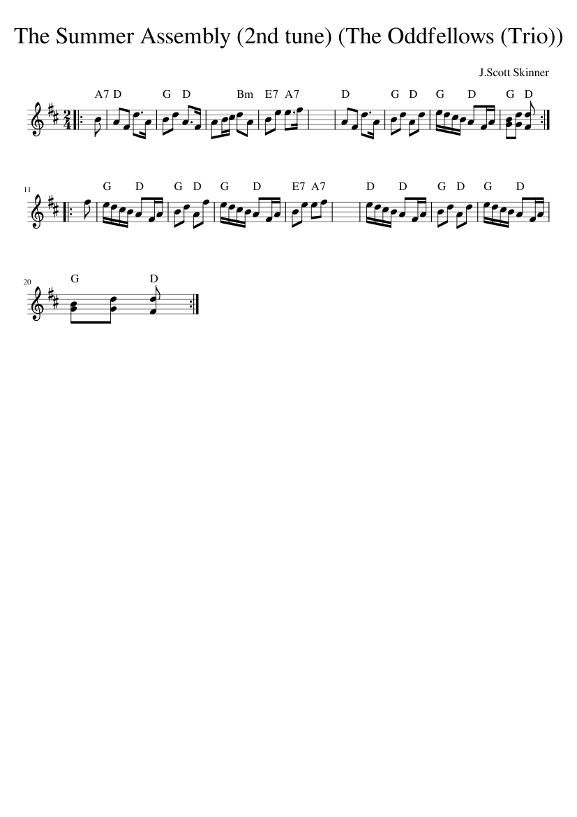 The Summer Assembly (2nd tune) (The Oddfellows (Trio))