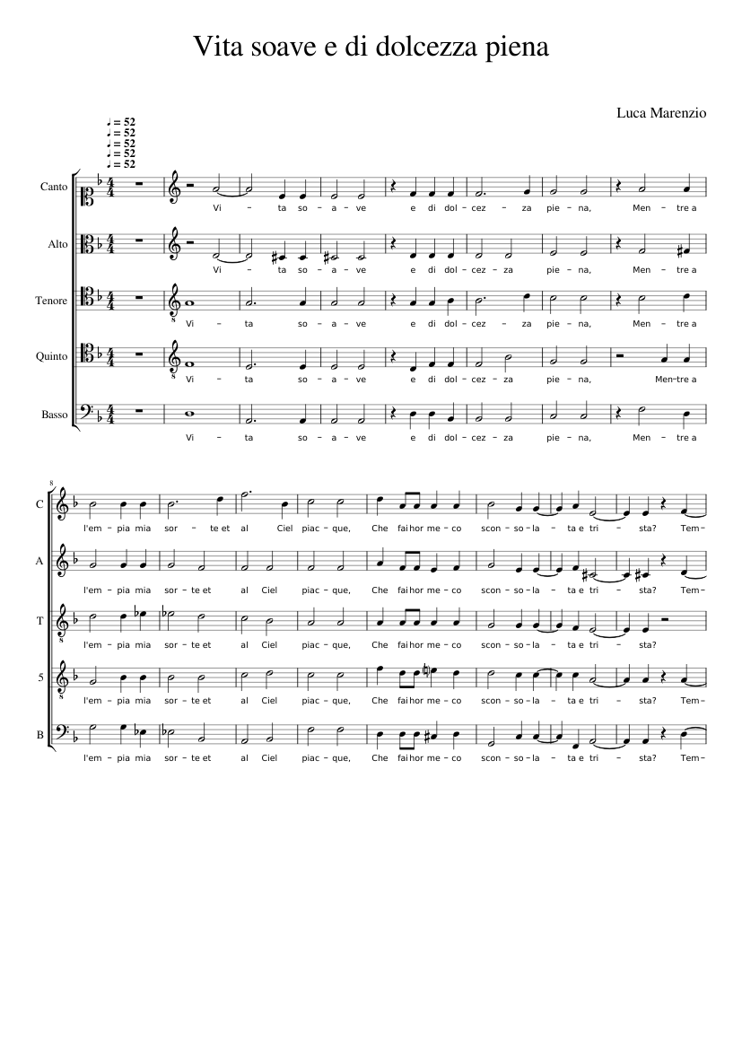 Vita soave e di dolcezza piena