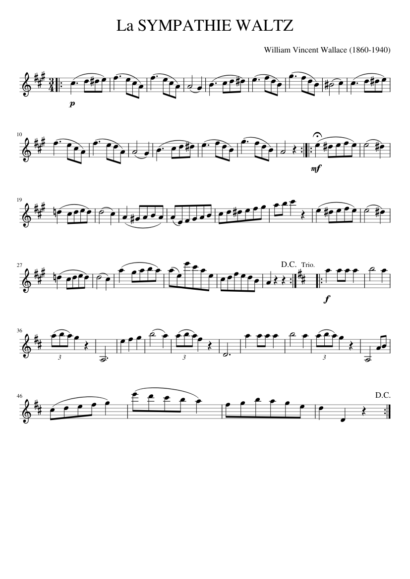 la SYMPATHIE WALTZ