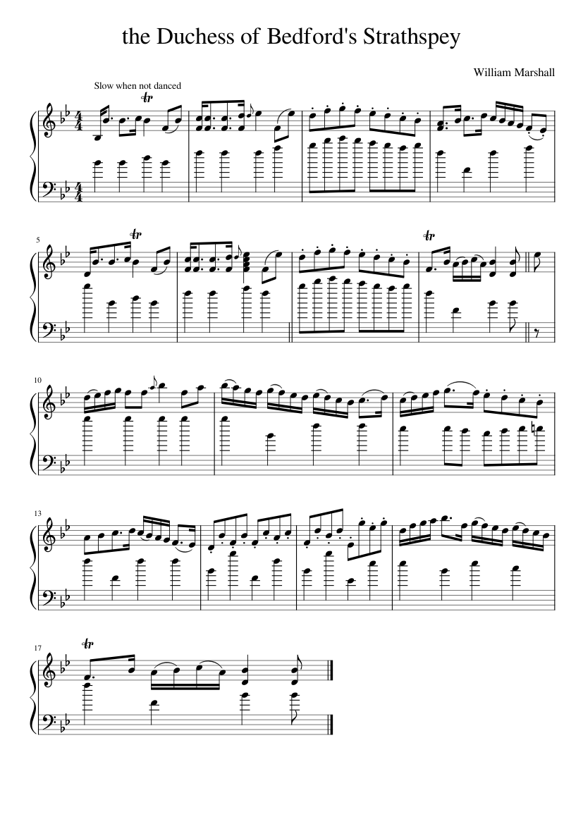 The Duchess of Bedford's Strathspey