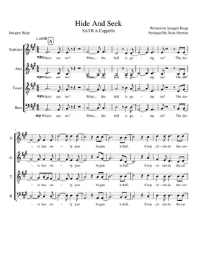 Hide and Seek (Imogen Heap) Sheet music for Piano, Vocals (Mixed Ensemble)