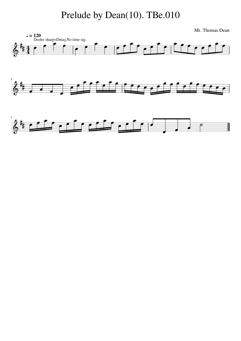 Prelude by Dean(10). TBe.010