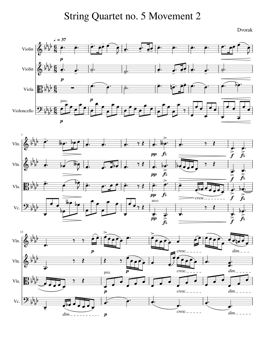 String Quartet No.5 Op.9