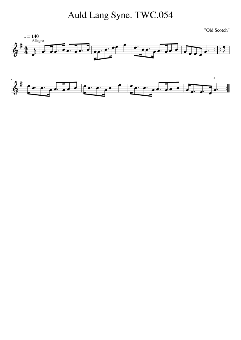 auld lang syne