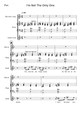 Free I'm Not The Only One by Sam Smith sheet music | Download PDF or print  on Musescore.com