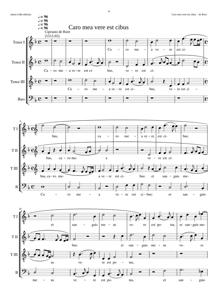 Caro mea vere est cibus