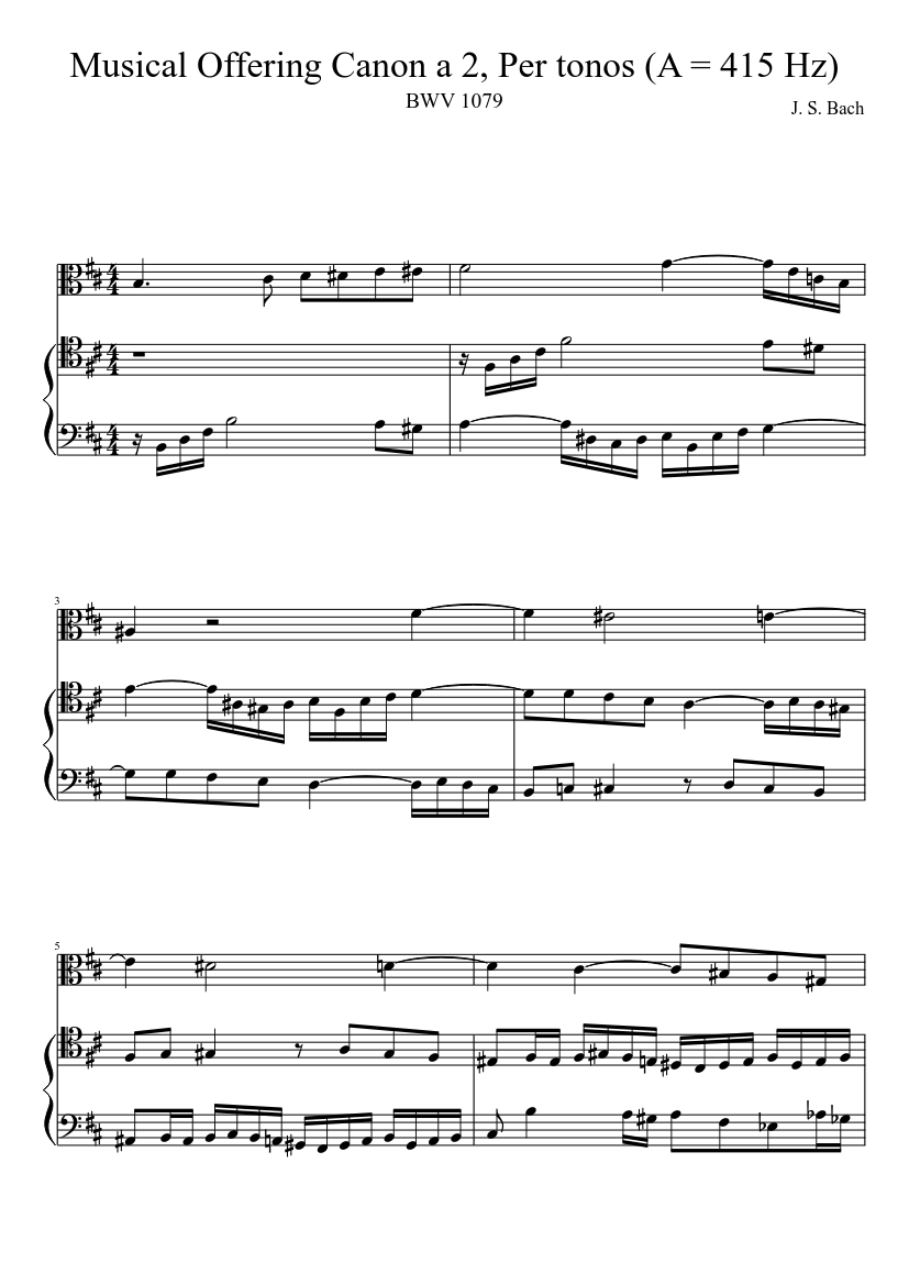 Musikalisches Opfer BWV 1079