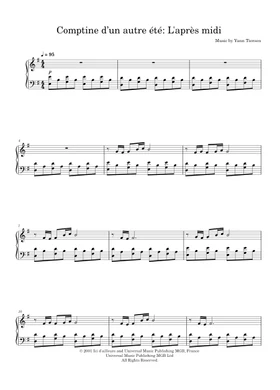 Yann Tiersen free sheet music | Download PDF or print on Musescore.com