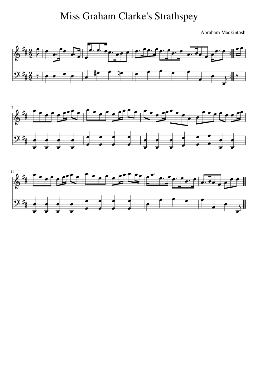 Miss Graham Clarke's Strathspey