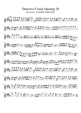 Summer Time Gone By Mai Kuraki Free Sheet Music Download Pdf Or Print On Musescore Com