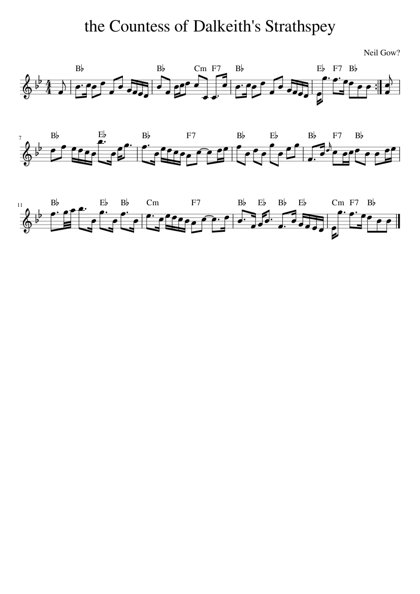 the Countess of Dalkeith's Strathspey