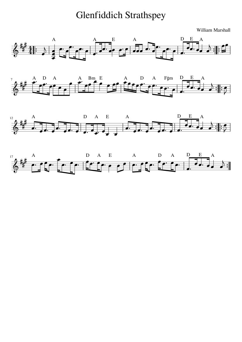 Glenfiddich Strathspey