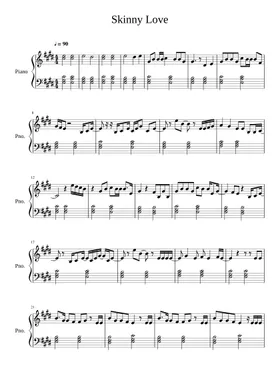 Free Skinny Love by Birdy sheet music | Download PDF or print on  Musescore.com