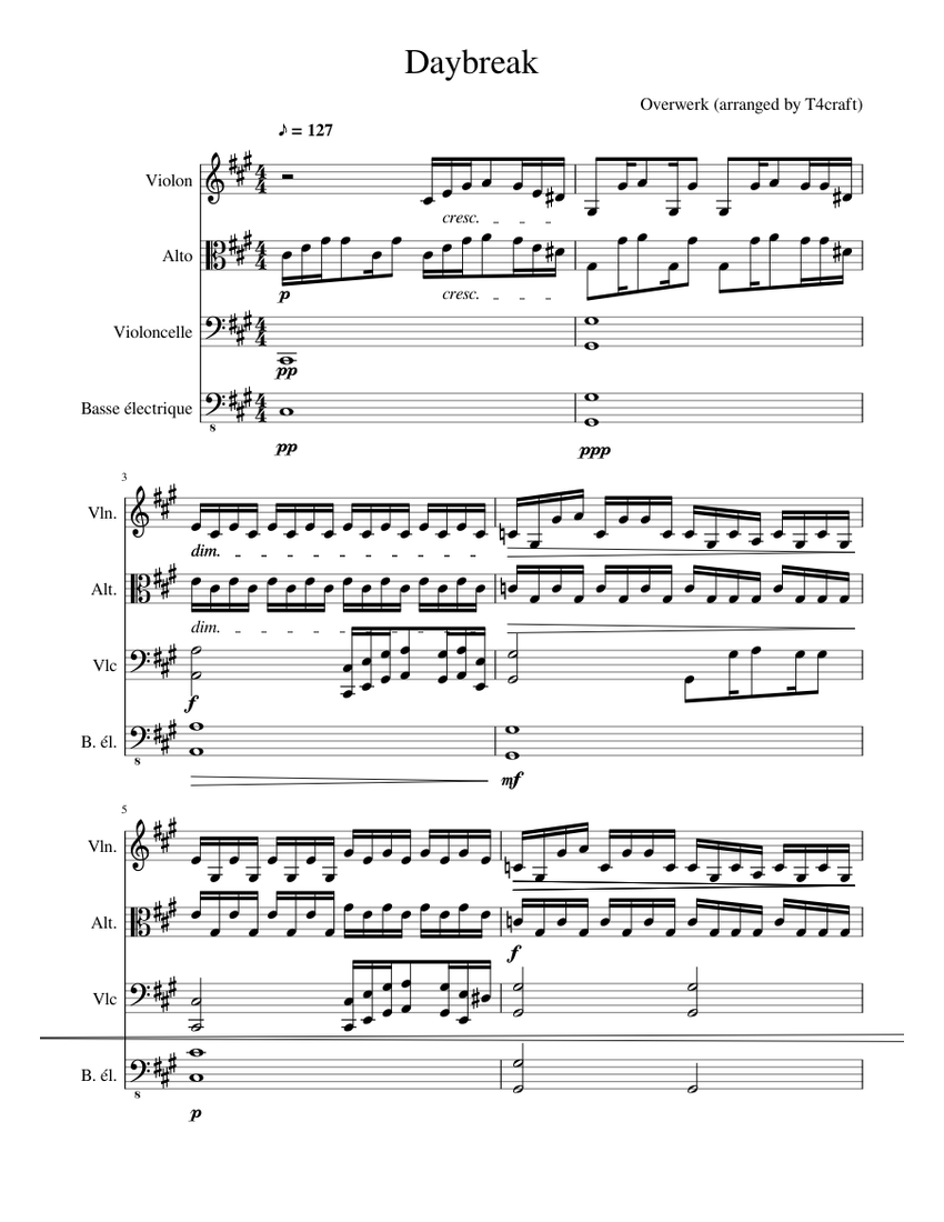 Daybreak Sheet Music For Violin Cello Viola Bass Mixed Quartet Musescore Com Con el streaming de música en deezer, podrás descubrir más de 56 millones de canciones, crear tus propias playlists y compartir tus canciones. daybreak sheet music for violin cello