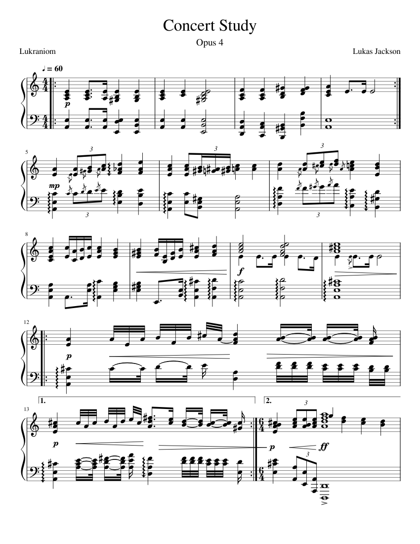 Concert Study No. 1